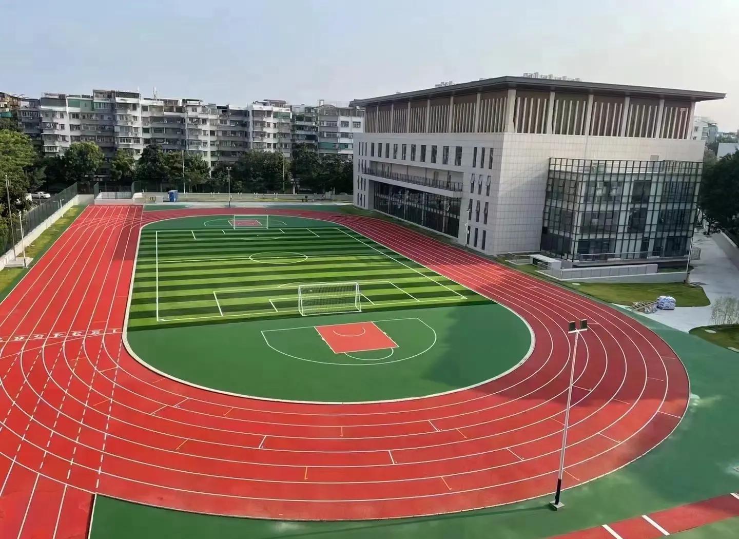 吴忠市人造草坪塑胶篮球场 - 厂家